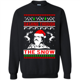 Narcos dashing through the snow Christmas sweatshirt PINGPONG