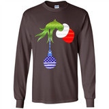 Grinch Holding American Flag ornament Christmas