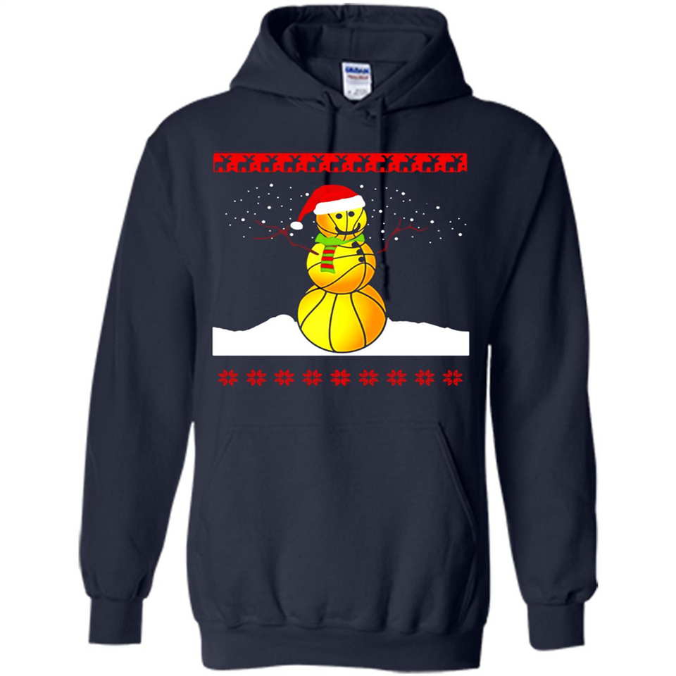 Basketball Santa Funny Christmas - Hoodie