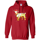 Christmas Lights Goat Wearing Santa Hat T-Shirt - Hoodie