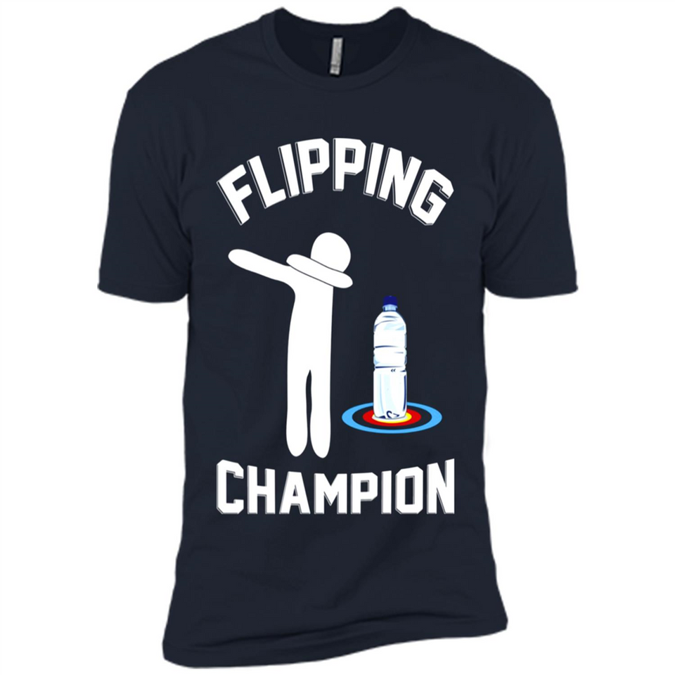 Water Bottle Flipping Tshirt Dabbing Flipping Champion - Premium Short Sleeve T-Shirt