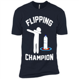 Water Bottle Flipping Tshirt Dabbing Flipping Champion - Premium Short Sleeve T-Shirt