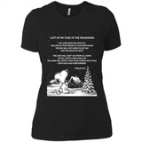 Snoopy Ugly Christmas - Ladies' Boyfriend T-Shirt