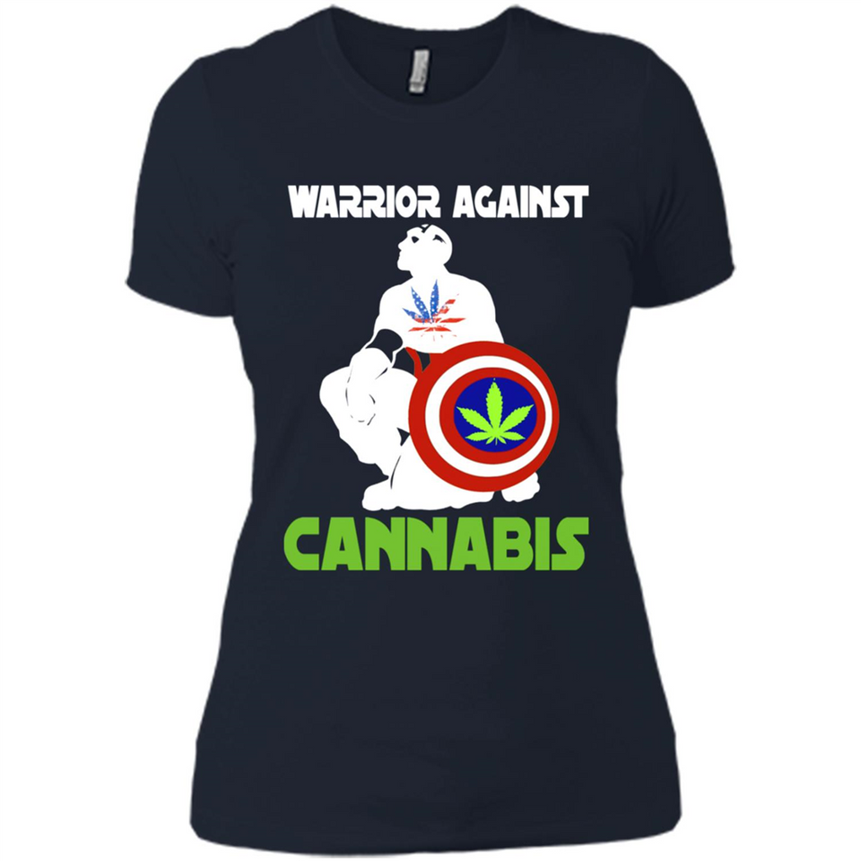 warrior against cannabis - Ladies' Boyfriend T-Shirt