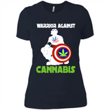 warrior against cannabis - Ladies' Boyfriend T-Shirt