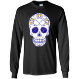 St. Louis Blues Hockey Sugar Skull Day of the Dead