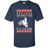 Motocross oh what fun it is to ride Christmas sweater PINGPONG
