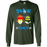 Snow Day Shirt For Los Angeles Dodgers Vs Minion Fans pingpong