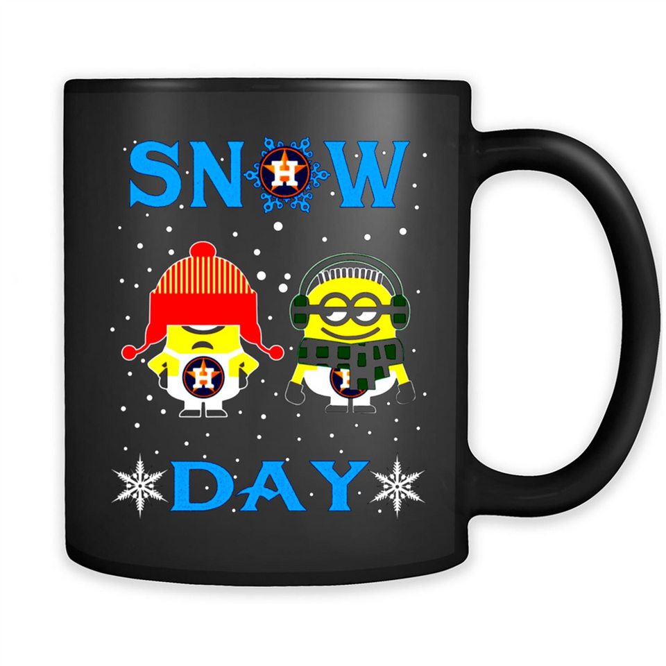 Snow Day Shirt For Houston Astros Vs Minion Fans pingpong