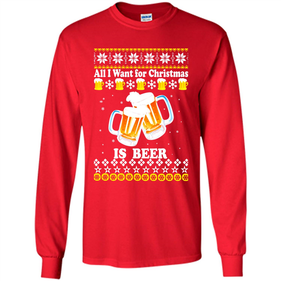 All I want for Christmas is Beer Sweater PINGPONG