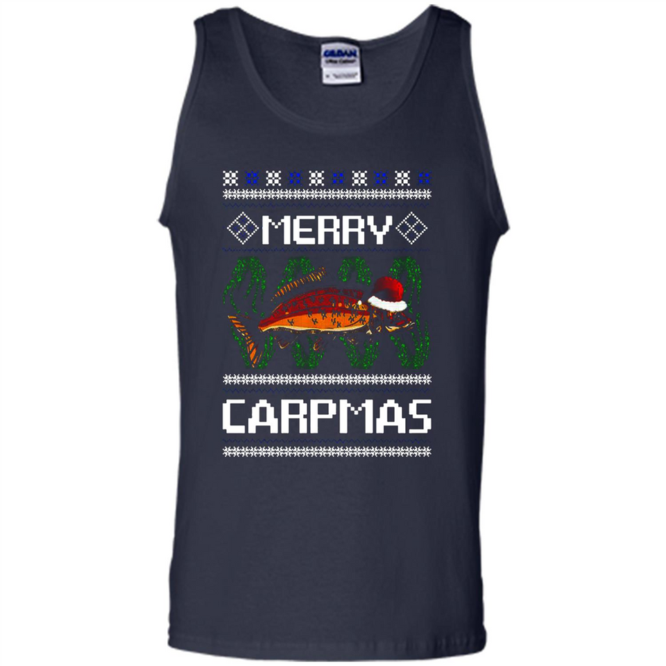 Santa Claus Carpmas Merry Carpmas Christmas Sweater PINGPONG - Tank Top