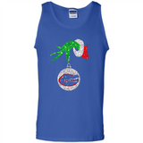 Funny Florida Gators Glitter Grinch Monogram Ornament Christmas Gift - Tank Top