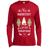 This Architect Loves Christmas Tree Shirt with Snowman