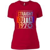 Retro Straight Outta 1970 48 Years Old - Ladies' Boyfriend T-Shirt