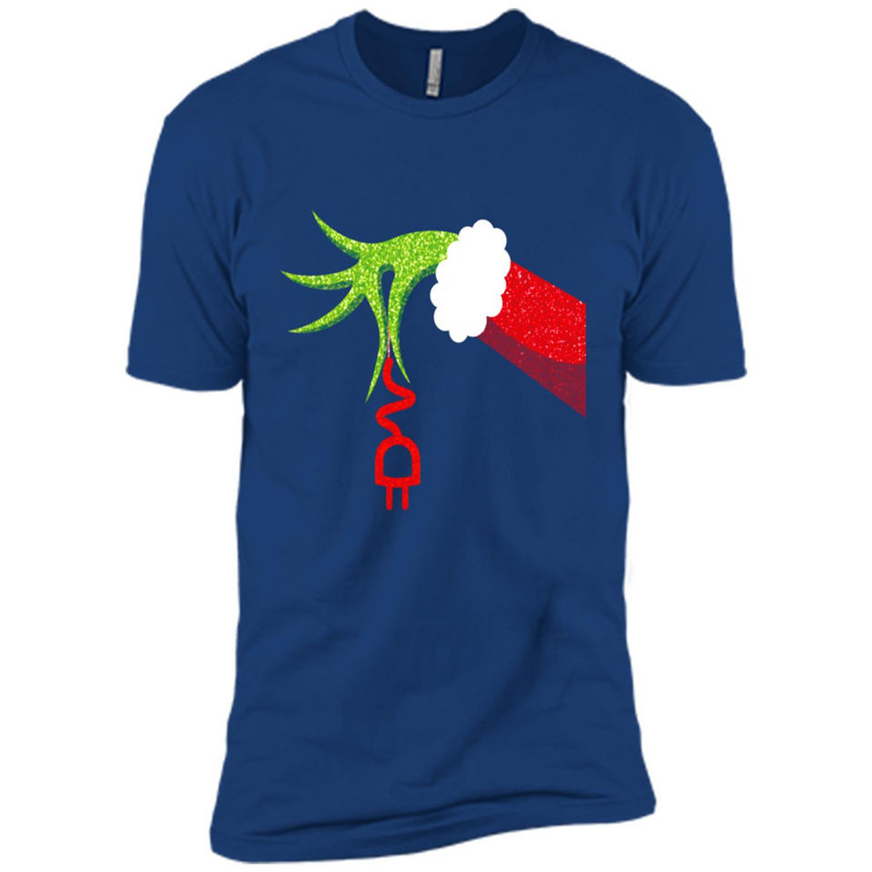 Funny Grinch Hand Holding Electrician Ornament Christmas PING PONG