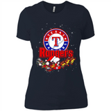 Snoopy Christmas Texas Rangers - Ladies' Boyfriend T-Shirt
