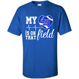 New York Giants Football My Heart is on that Field - Shirt