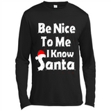 Be Nice To Me, I Know Santa Christmas - Canvas Long Sleeve T-Shirt