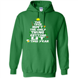Funny Christmas Tree Drinking Sweatshirt Adult Boozy Festive - Hoodie
