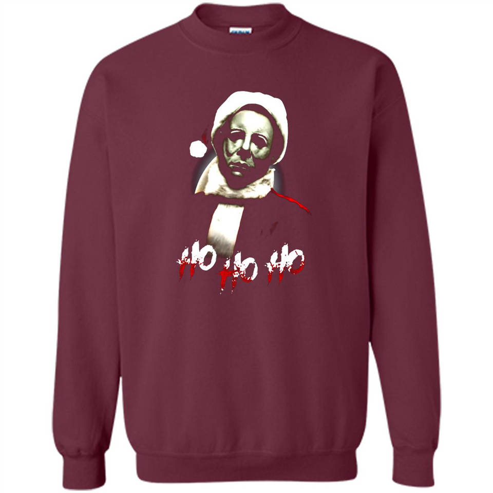 Santa Michael Myers Ho Ho Ho Merry Christmas Sweatshirt - Sweatshirt