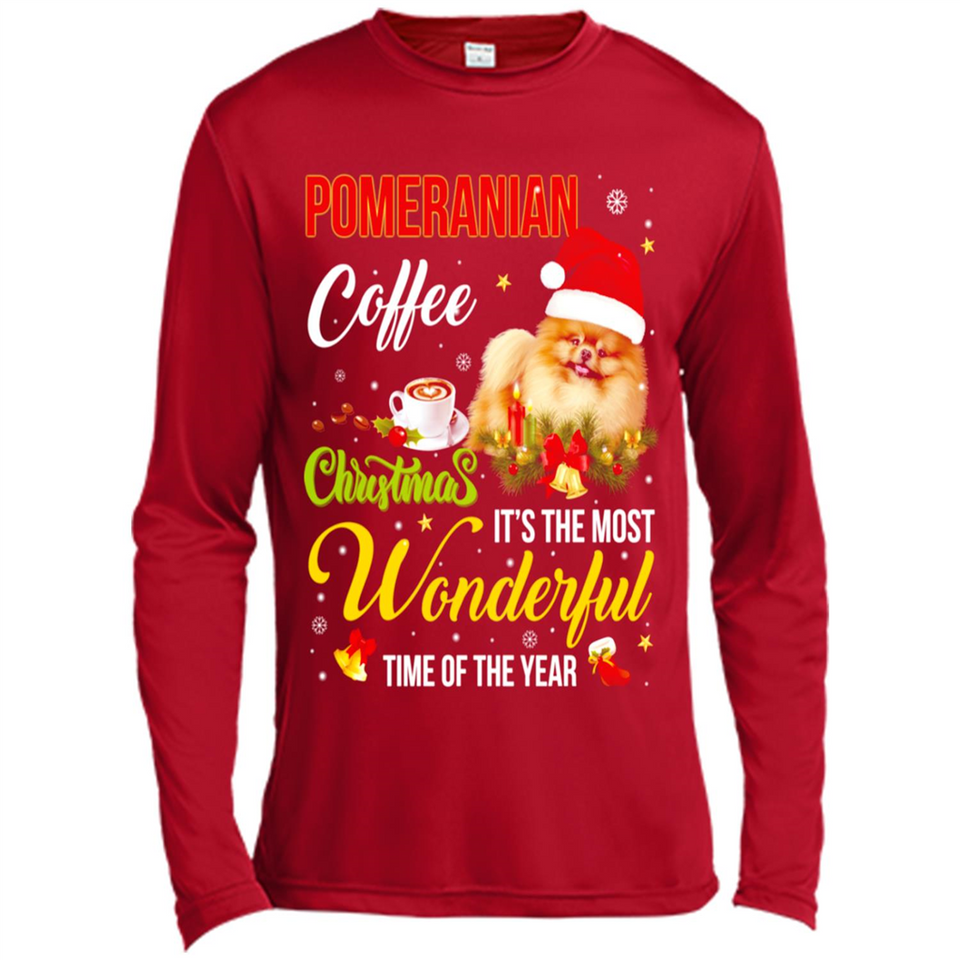 Pomeranian Coffee Wonderful Christmas