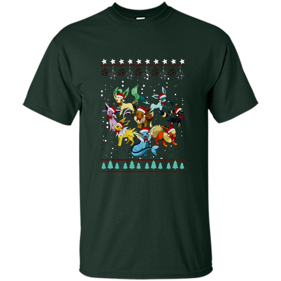 Pokemon Eeveelutions Ugly Christmas Sweater Perfect Christmas PINGPONG