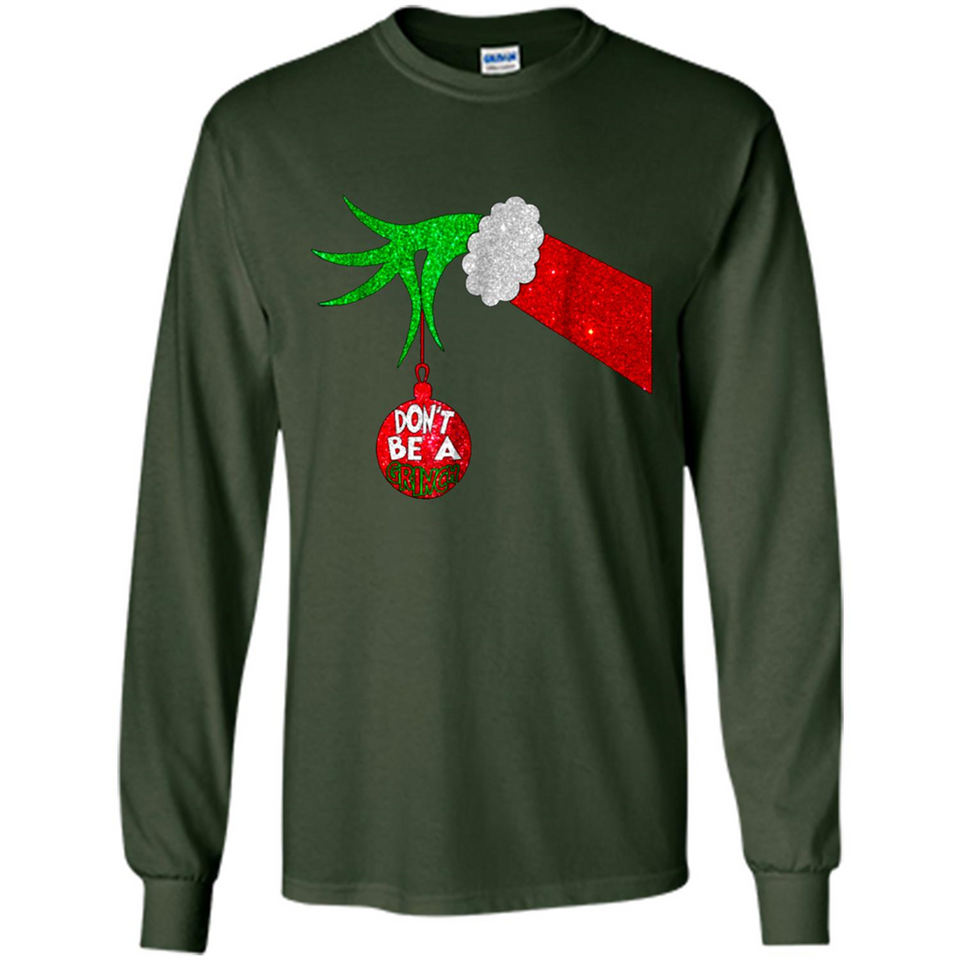 GRINCH HAND HOLDING CHRISTMAS ORNAMENT - DON'T BE A GRINCH PINGPONG
