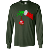 GRINCH HAND HOLDING CHRISTMAS ORNAMENT - DON'T BE A GRINCH PINGPONG