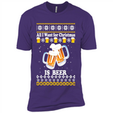 All I want for Christmas is Beer sweater - Premium Short Sleeve T-Shirt