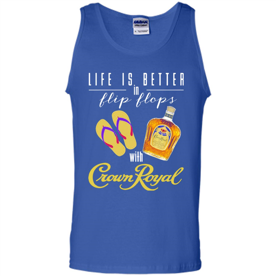 LIFE IS BETTER IN FLIP FLOPS WITH CROWN ROYAL