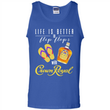 LIFE IS BETTER IN FLIP FLOPS WITH CROWN ROYAL