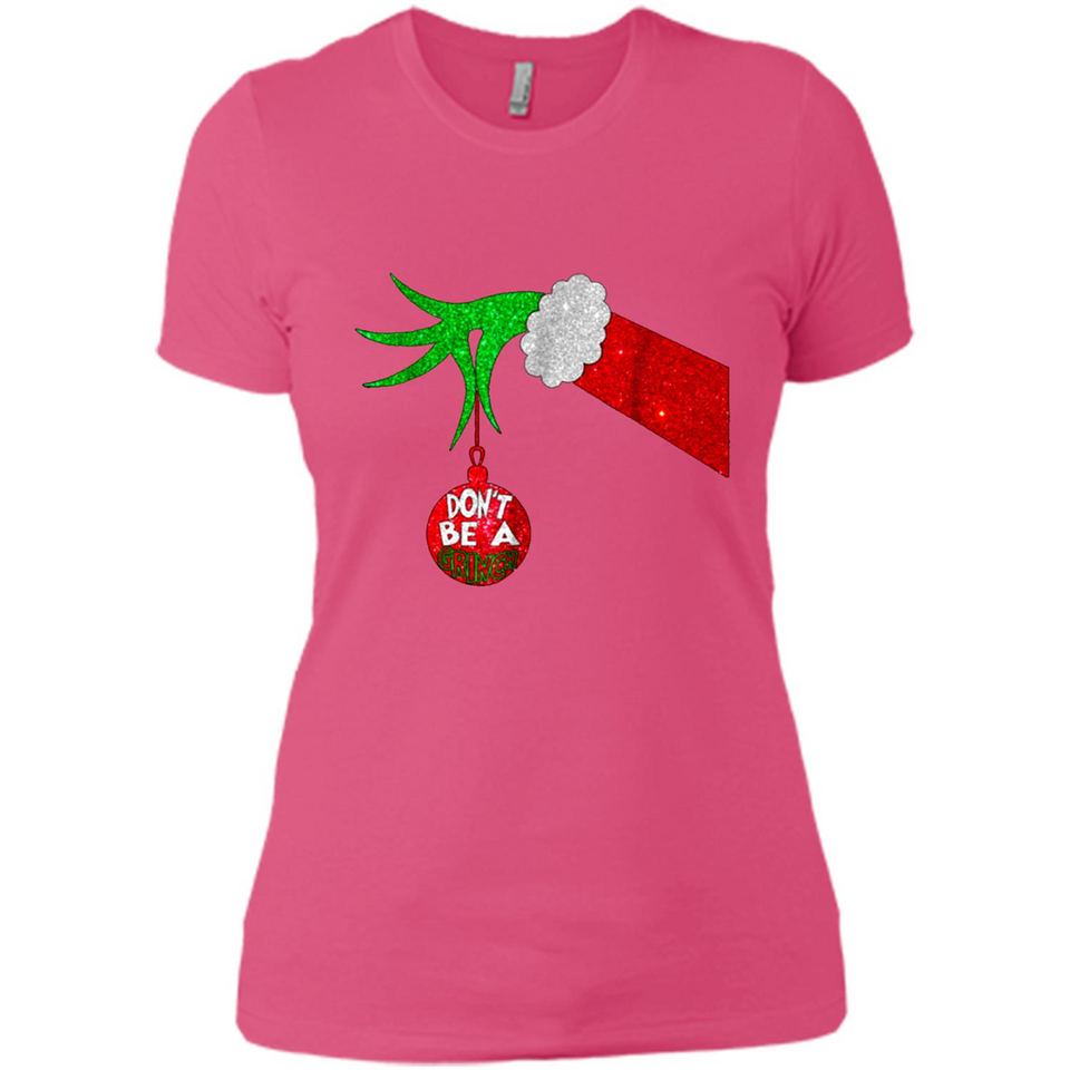 GRINCH HAND HOLDING CHRISTMAS ORNAMENT - DON'T BE A GRINCH PINGPONG