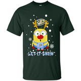 Minion Anaheim Ducks Ugly Christmas Sweater Let it Snow - Shirt