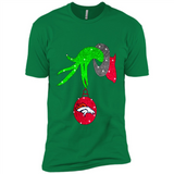 GRINCH HAND HOLDING DENVER BRONCOS GLITTER CHRISTMAS PINGPONG