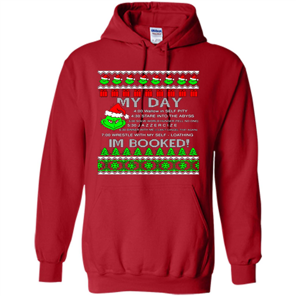 Mr Grinch my day I’m booked Christmas sweater PINGPONG