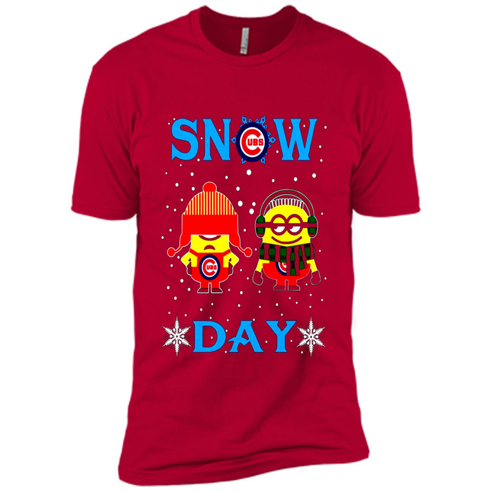 Snow Day Shirt For Chicago Cubs Vs Minion Fans pingpong