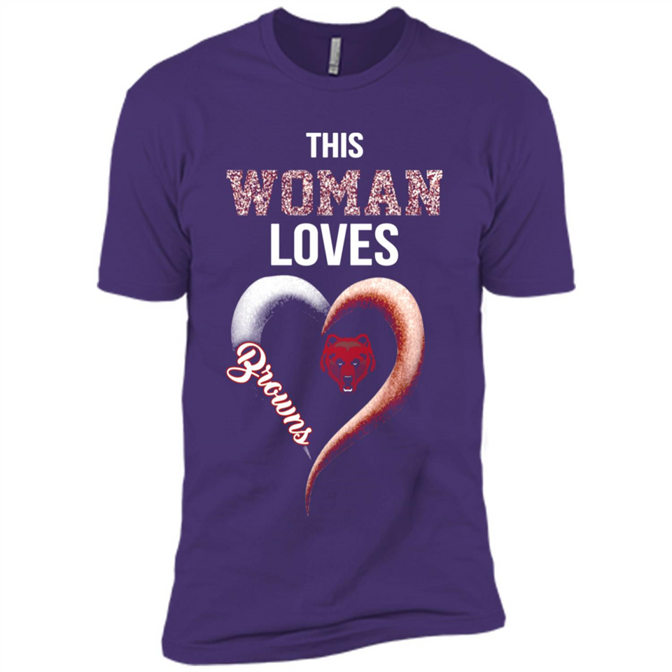 This Woman love Browns NFL football team - Premium Short Sleeve T-Shirt