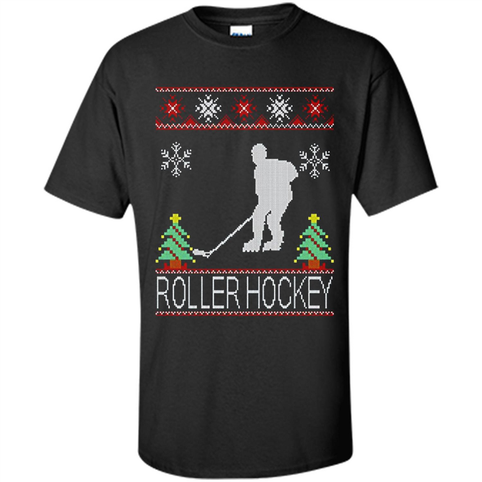roller hockey Christmas ugly