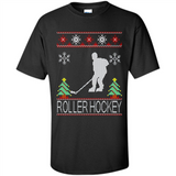 roller hockey Christmas ugly