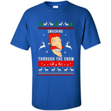 Nigel Thornberry Smashing through the snow Christmas sweatshirt PINGPONG