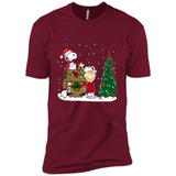 Arizona Cardinals Snoopy The Peanuts Movie Christmas Football Super Bowl pingpong - Premium Short Sleeve T-Shirt
