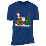 Arizona Cardinals Snoopy The Peanuts Movie Christmas Football Super Bowl pingpong - Premium Short Sleeve T-Shirt