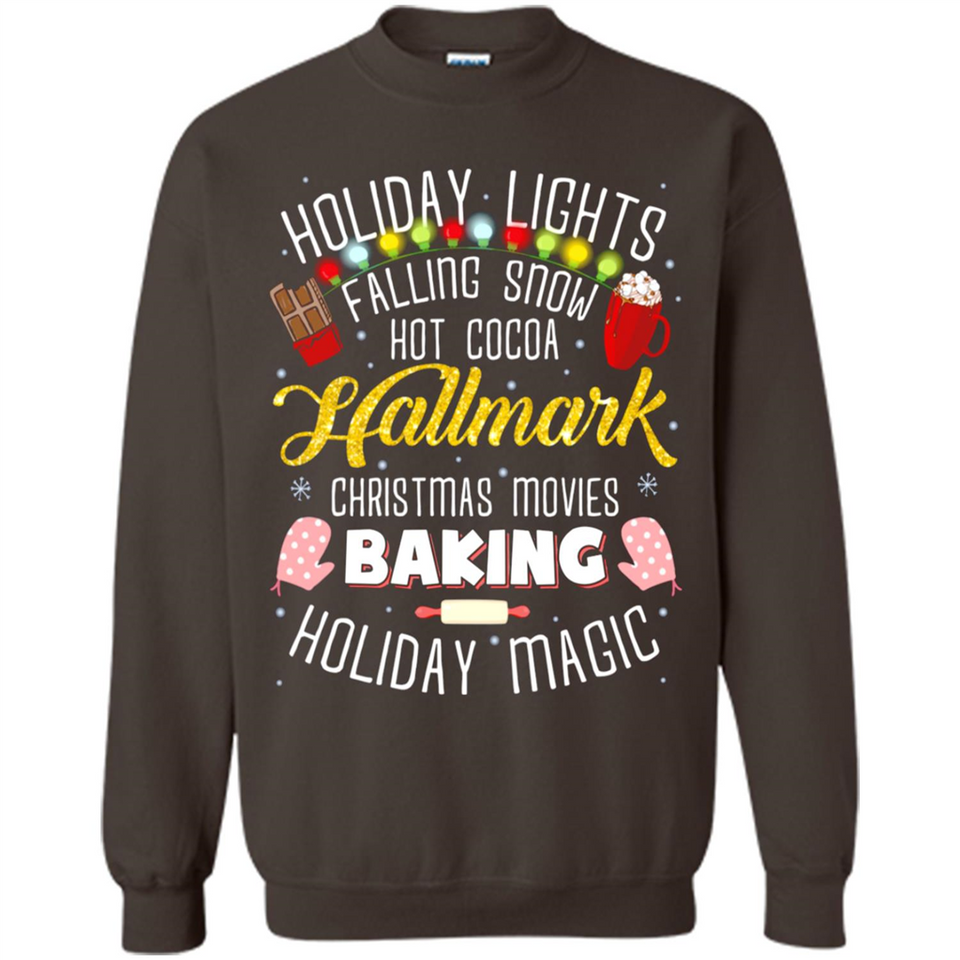 Holiday Lights Falling Snow Hot Cocoa Hallmark Christmas movie