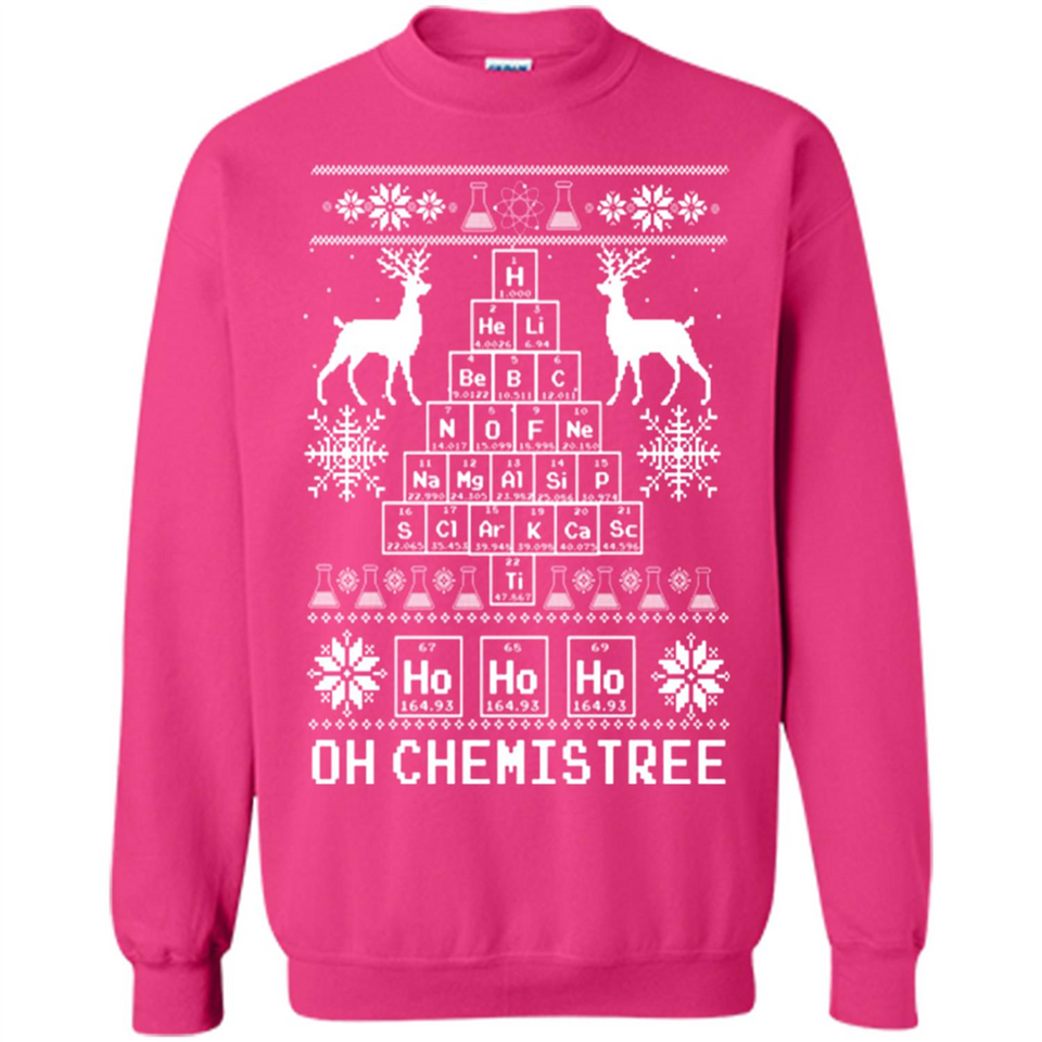 Oh Chemistry Tree Ugly Christmas Sweater - Sweatshirt