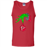 GRINCH HAND HOLDING ATLANTA FALCONS GLITTER CHRISTMAS PINGPONG