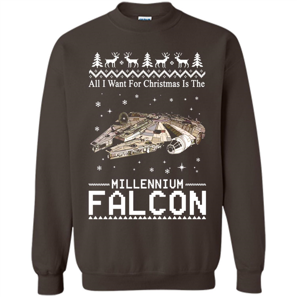 All I Want For Christmas Is The Millennium Falcon ugly PINGPONG