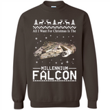 All I Want For Christmas Is The Millennium Falcon ugly PINGPONG