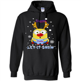 Minion Atlanta Braves Ugly Christmas Sweater Let it Snow - Hoodie