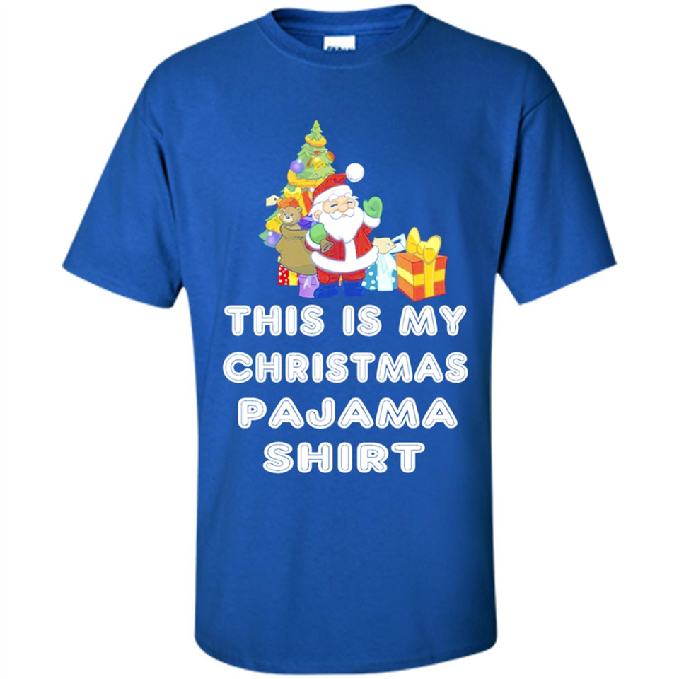 This is My Christmas Pajama Shirt - Santa Bear Tree Gift Tee