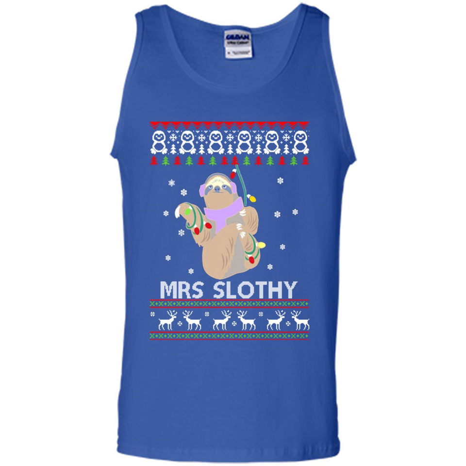 Mrs Slothy Christmas - Tank Top